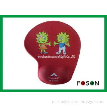 Customized Red Silicone Mouse Pad wrist support With Nontox